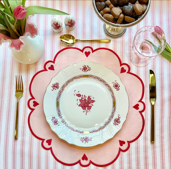 Pink and Fuscia Heart Placemat